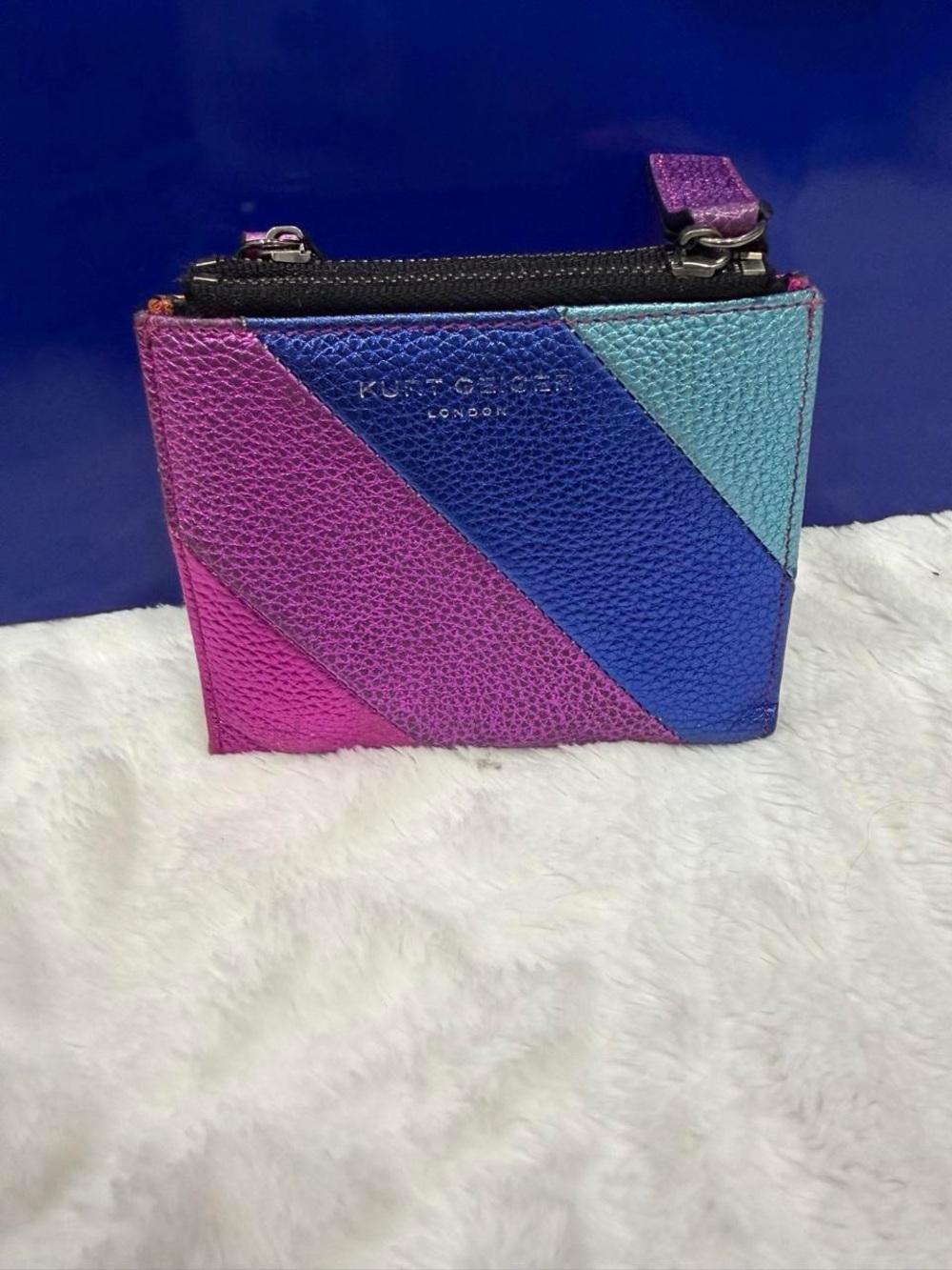 Kurt Geiger London Rainbow Leather Mini Purse Wallet